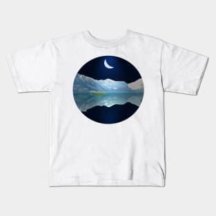 Mountain in Lovely night Kids T-Shirt